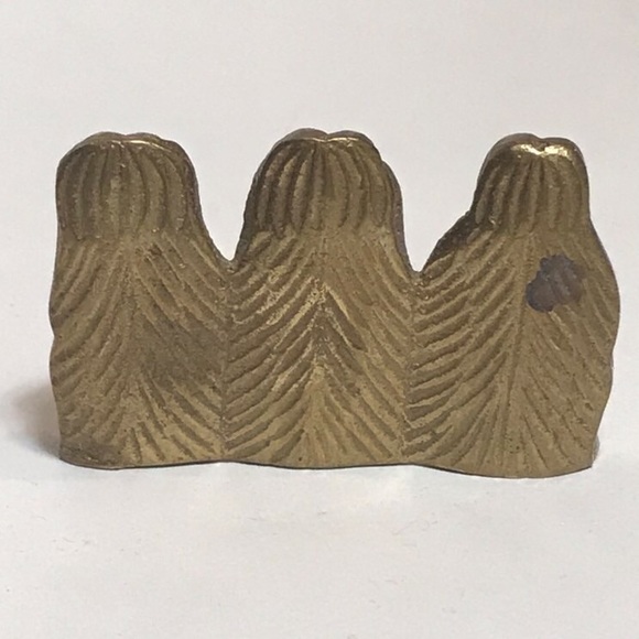 Vintage Wise Monkey Brass Statue - Picture 5 of 6